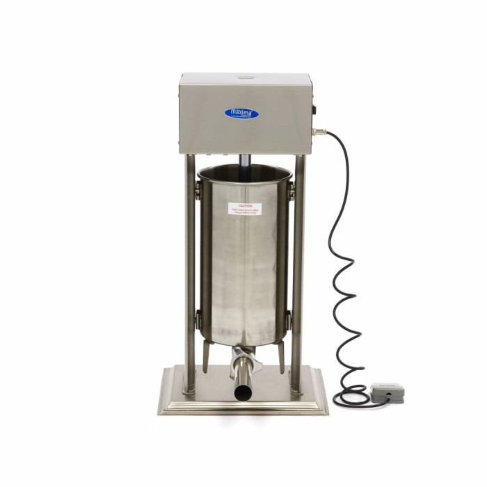 Worstenvuller - 15 L - Automatisch - Verticaal - incl. 4 Vulbuizen