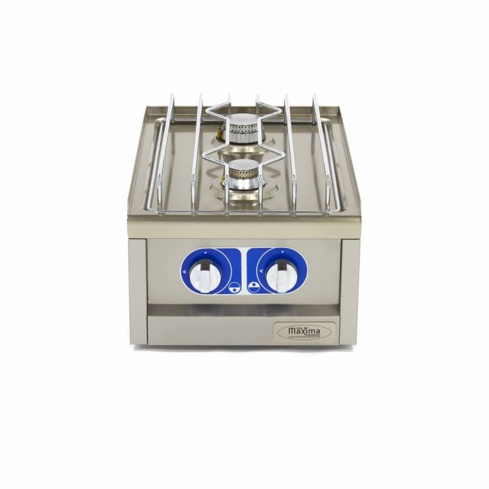 Kookplaat Horeca - 2 Pitten - Enkel - 60 cm Diep - Gas