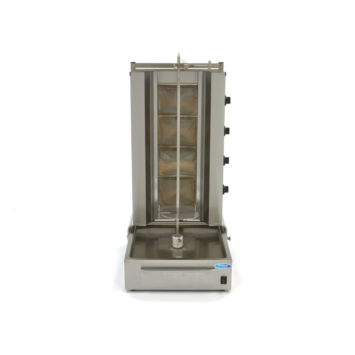 Shoarma Grill - 4 Branders - 70 Kg Vlees - Gas