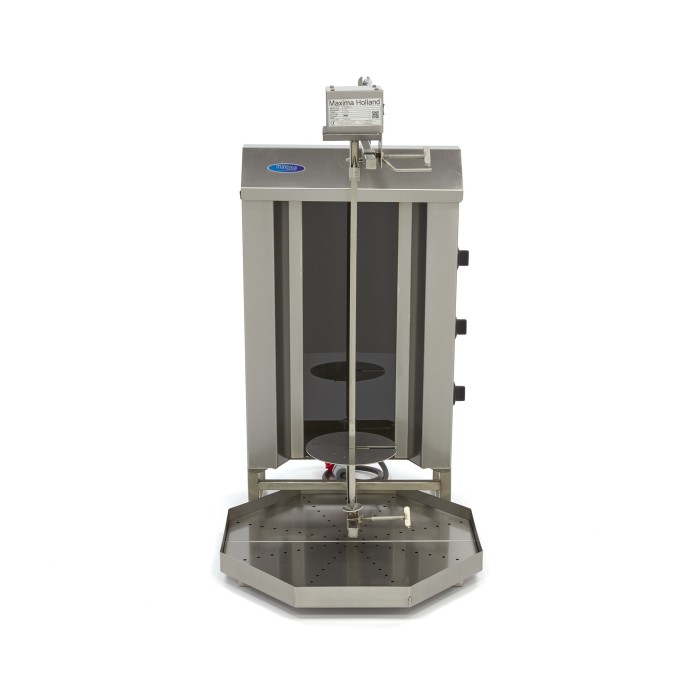 Shoarma Grill - 3 Branders - 30 Kg Vlees - Elektrisch