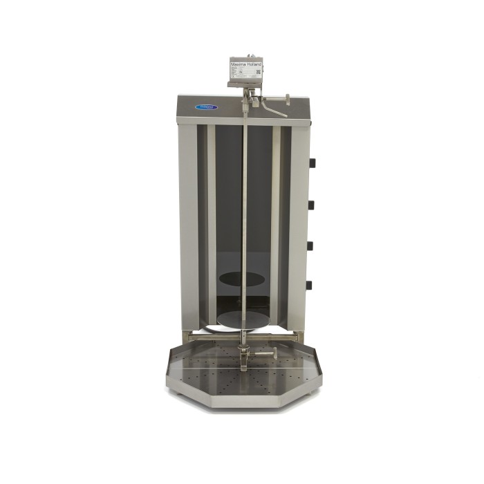 Shoarma Grill - 4 Branders - 50 Kg Vlees - Elektrisch