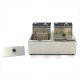 Frituurpan - 2x 6 L - 2 Manden - tot 2,4 Kg Frites