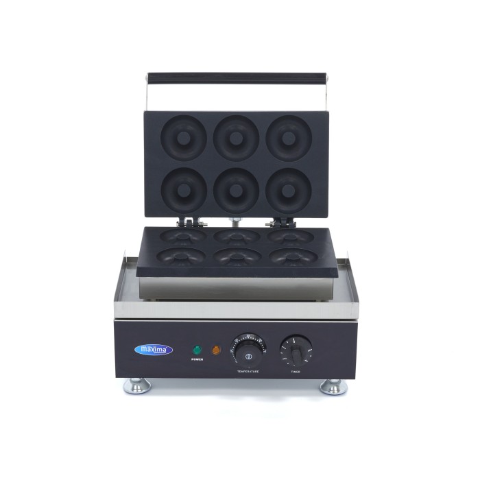 Donutmaker - 6 Donuts - Ø 8 cm - Ingebouwde Timer