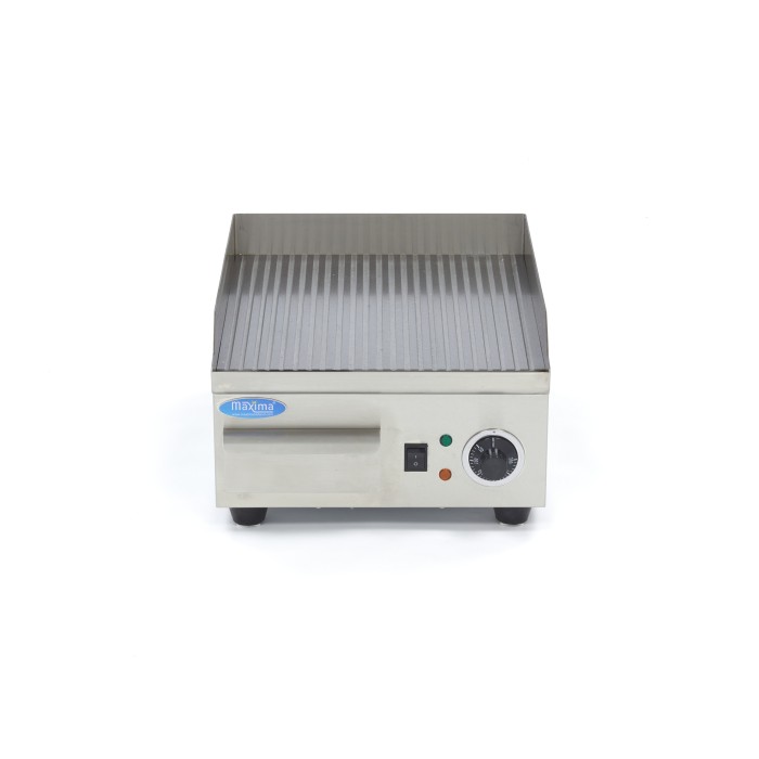 Grillplaat - Gegroefd - 36 cm - incl. Opvangbak