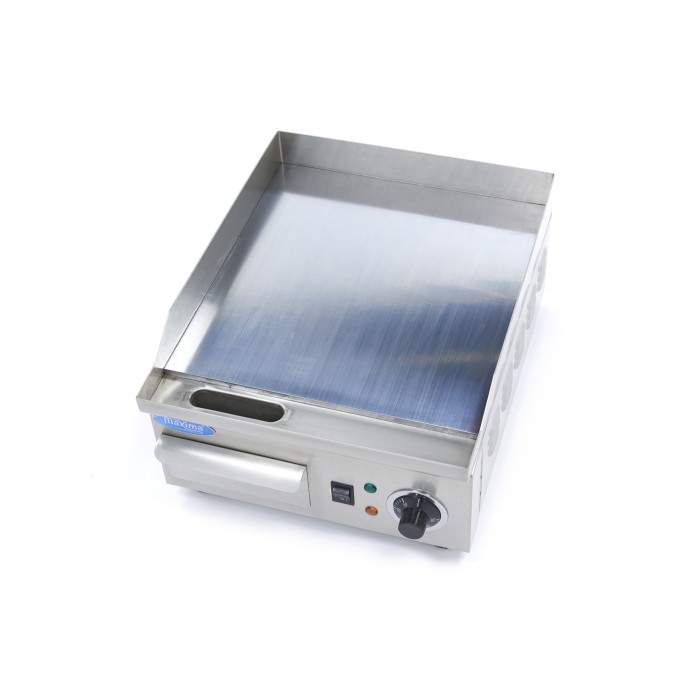 Grillplaat - Glad Chroom - 36 cm - incl. Opvangbak