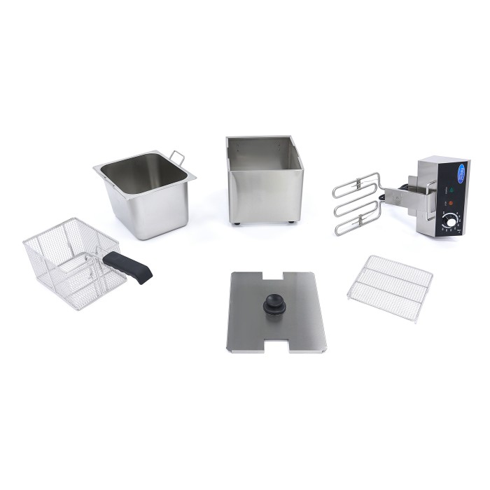 Frituurpan - 8 L - 1 Mand - tot 1,4 Kg Frites