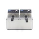 Frituurpan - 2x 8 L - 2 Manden - tot 2,8 Kg Frites