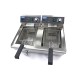 Frituurpan - 2x 13 L - 2 Manden - met Tapkraan