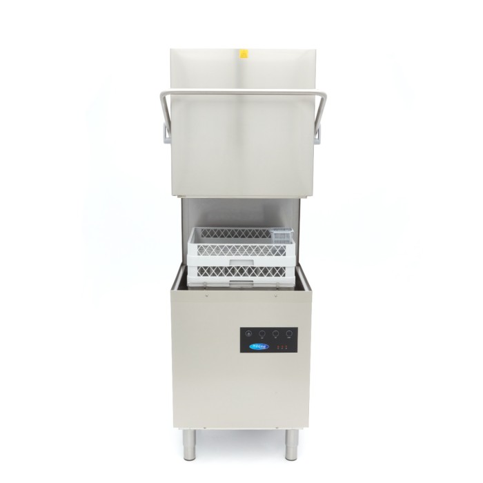 Doorschuifvaatwasser - 50 x 50 cm - met Afvoer-, Glansspoel- en Zeeppomp – 400V