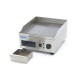 Grillplaat - Half Gegroefd - 36 cm - incl. Opvangbak