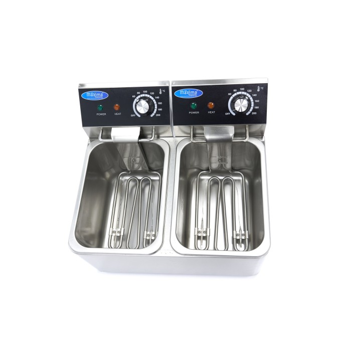 Frituurpan - 2x 4 L - 2 Manden - tot 1,5 Kg Frites