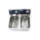 Frituurpan - 2x 4 L - 2 Manden - tot 1,5 Kg Frites