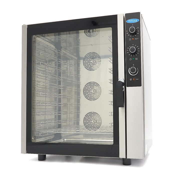 Combisteamer - 10 Bakken (1/1 GN / 60 x 40 cm) - Analoog - 400V