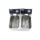 Frituurpan - 2x 4 L - 2 Manden - tot 1,5 Kg Frites