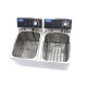 Frituurpan - 2x 8 L - 2 Manden - tot 2,8 Kg Frites