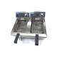 Frituurpan - 2x 10 L - 2 Manden - met Tapkraan