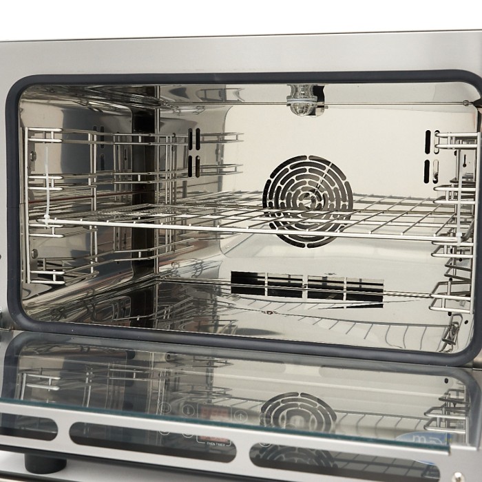 Combisteamer - 4 Bakken (1/1 GN / 60 x 40 cm) - Digitaal Display - 400V