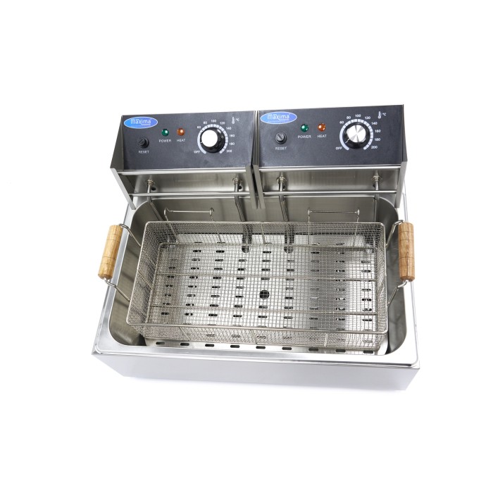 Frituurpan - 15 L - 1 Mand - tot 3 Kg Frites