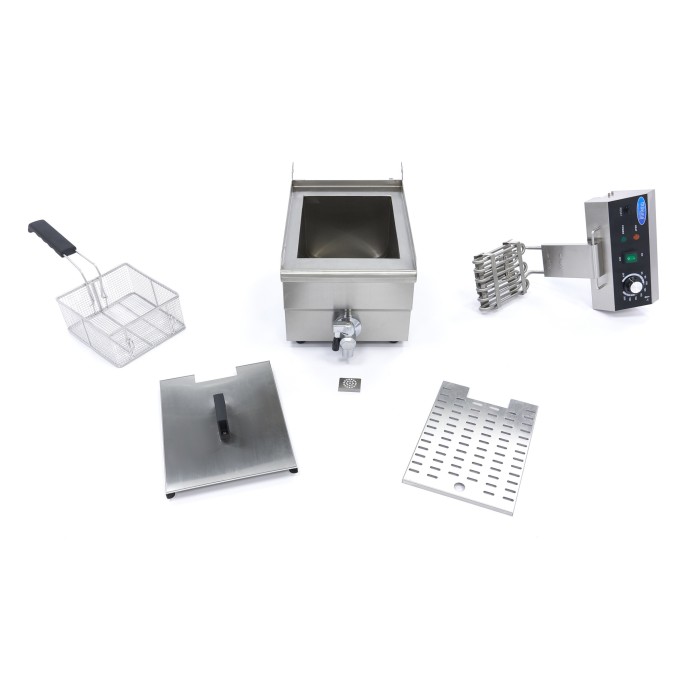 Frituurpan - 10 L - 1 Mand - met Tapkraan