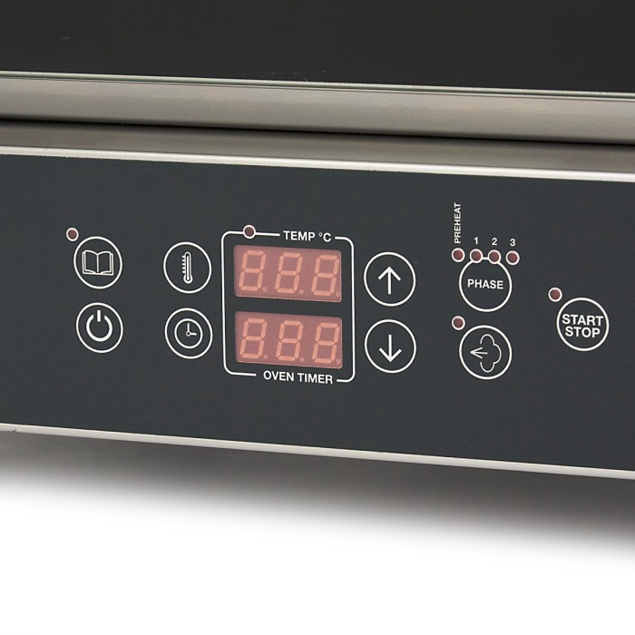 Combisteamer - 4 Bakken (1/1 GN / 60 x 40 cm) - Digitaal Display - 400V