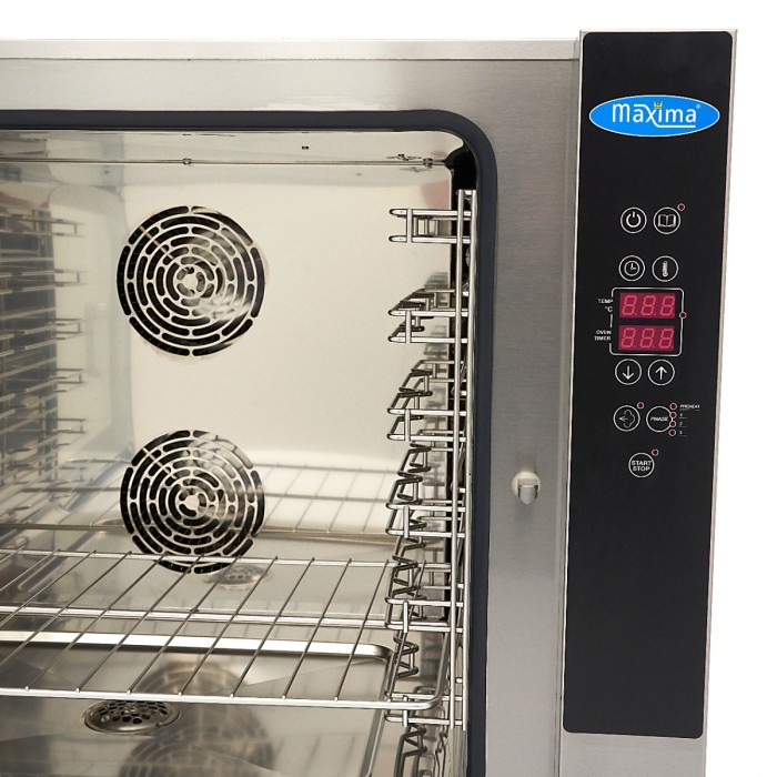 Combisteamer - 6 Bakken (1/1 GN / 60 x 40 cm) - Digitaal Display - 400V