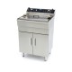 Frituurpan - 35 L - 1 Mand - met Tapkraan - 400V