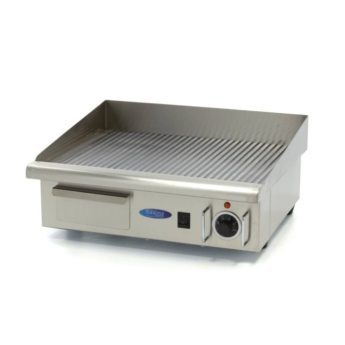 Grillplaat - Gegroefd - 55 cm - incl. Opvangbak