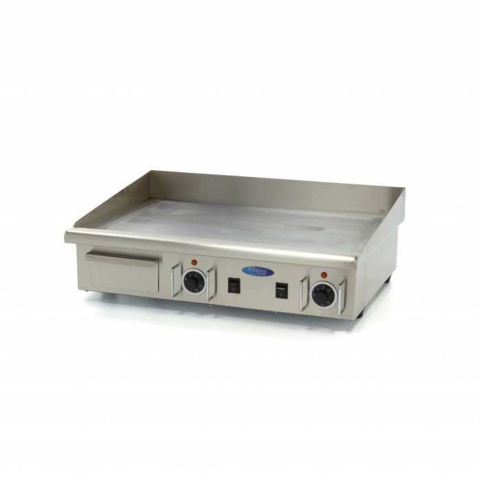 Grillplaat - Glad - 73 cm - incl. Opvangbak - 400V