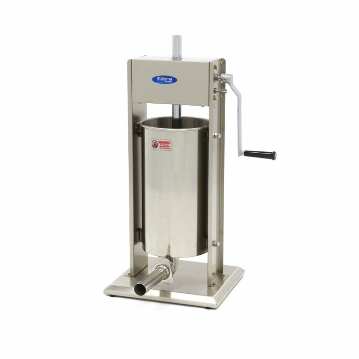 Worstenvuller - 15 L - Verticaal - incl. 4 Vulbuizen
