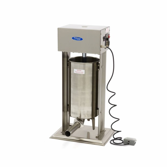 Worstenvuller - 15 L - Automatisch - Verticaal - incl. 4 Vulbuizen
