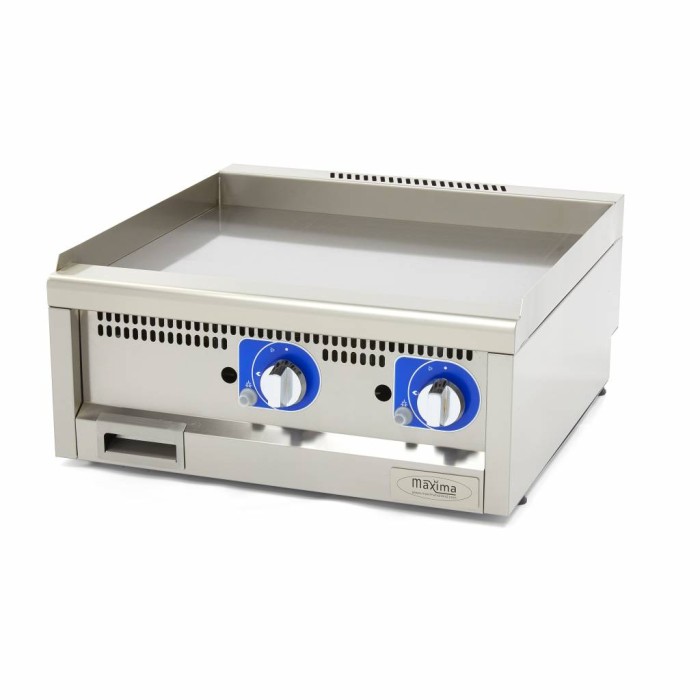 Horeca Grillplaat - Glad - Dubbel - 60 cm Diep - Gas
