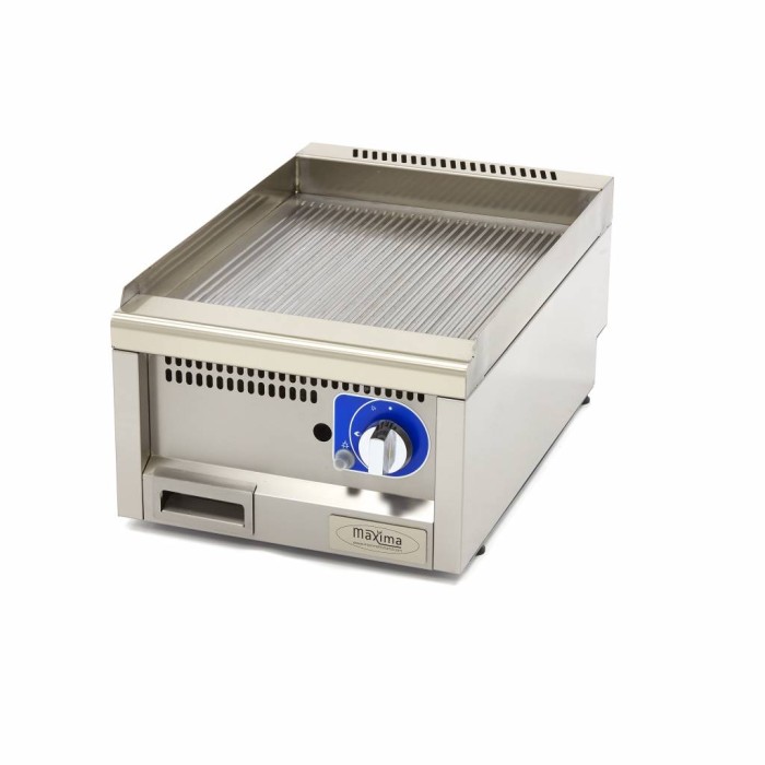 Horeca Grillplaat - Gegroefd - Enkel - 60 cm Diep - Gas