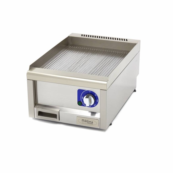 Horeca Grillplaat - Gegroefd - Enkel - 60 cm Diep