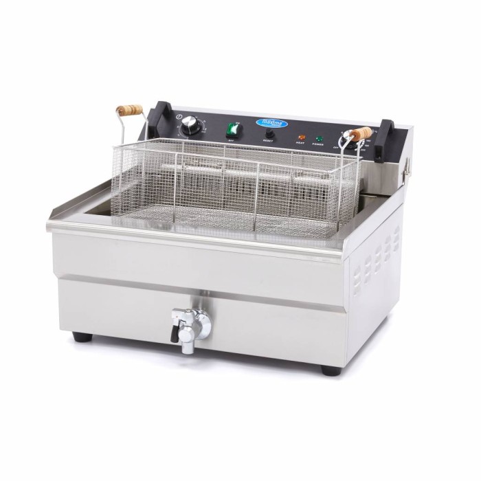 Frituurpan - 30 L - 1 Mand - met Tapkraan