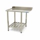 Spoeltafel - 120 x 75 cm - Afvoer Vaatwasser Links - incl. Onderschap