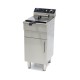 Frituurpan - 16 L - 1 Mand - met Tapkraan en Opbergruimte - 400V