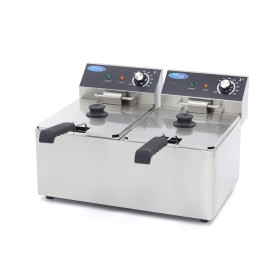 Frituurpan - 2x 8 L - 2 Manden - tot 2,8 Kg Frites