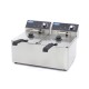Frituurpan - 2x 8 L - 2 Manden - tot 2,8 Kg Frites