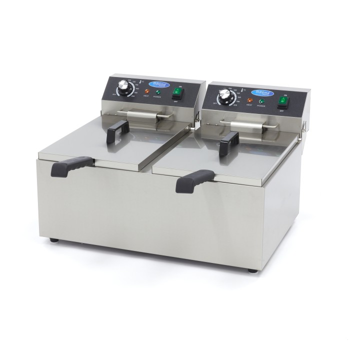 Frituurpan - 2x 11 L - 2 Manden - tot 2,8 Kg Frites