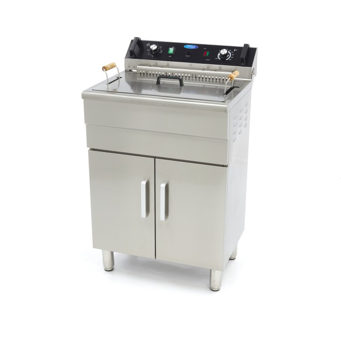 Frituurpan - 30 L - 1 Mand - met Tapkraan en Opbergruimte