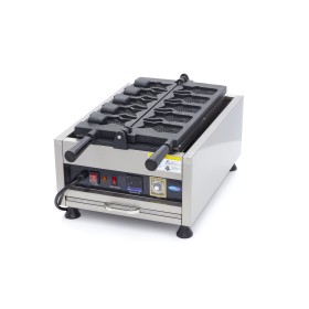Wafelijzer - 5 Stuks - Taiyaki / Visvorm - Draaibaar - Digitaal
