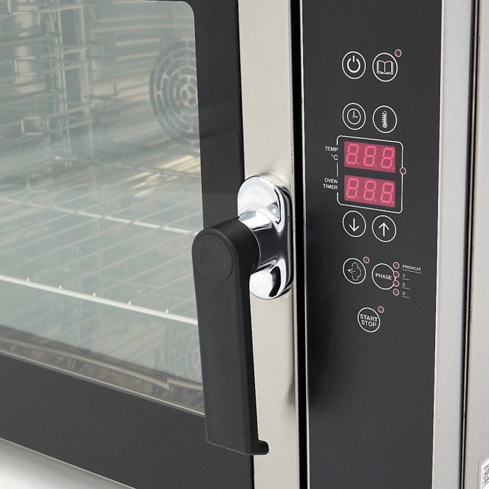 Combisteamer - 4 Bakken (1/1 GN / 60 x 40 cm) - Digitaal Display - 400V