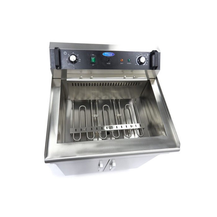 Frituurpan - 35 L - 1 Mand - met Tapkraan - 400V