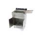 Frituurpan - 35 L - 1 Mand - met Tapkraan - 400V