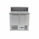 Pizzawerkbank - 90 cm - 2 Deuren - 5 x 1/6 GN - incl. RVS Afdekking