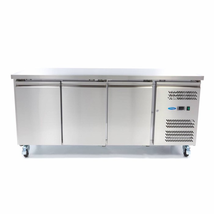 Koelwerkbank - 180 cm - 3 Deuren