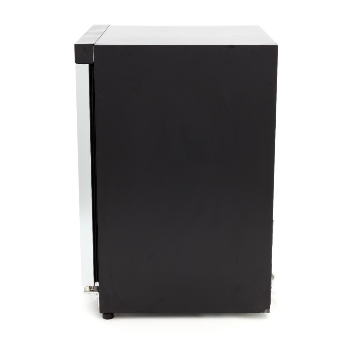 Koelkast - 200 L - Zwart - met Glazen Deur
