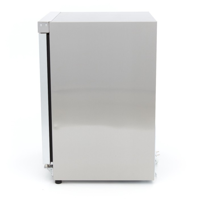 Koelkast - 200 L - Rvs - met Glazen Deur