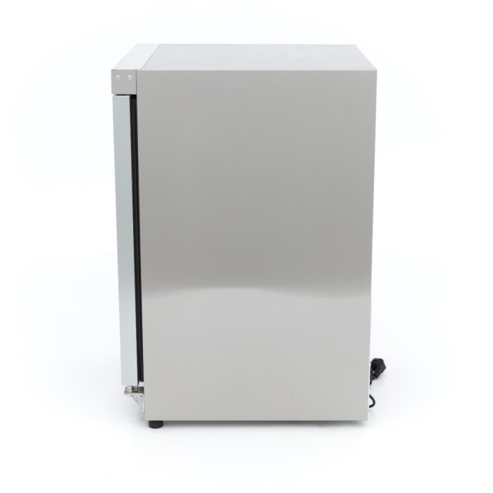 Vrieskast - 200 L - Rvs - met Glazen Deur