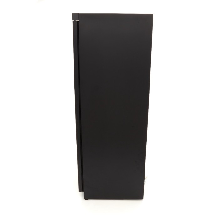 Vrieskast - 600 L - 6 Vaste Roosters - Zwart
